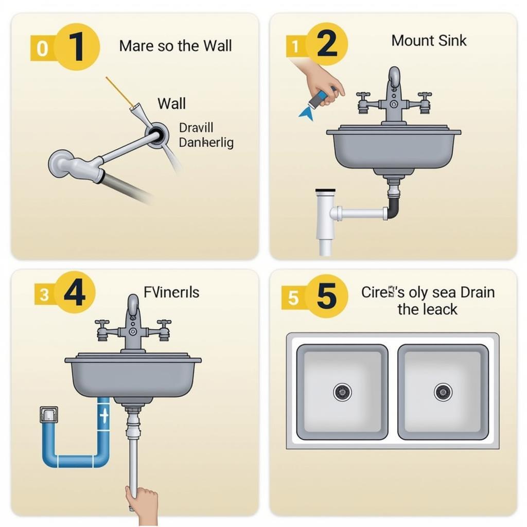 Các bước lắp đặt bồn rửa mặt