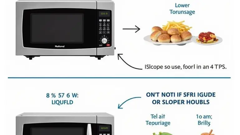 Hướng Dẫn Sử Dụng Lò Vi Sóng National